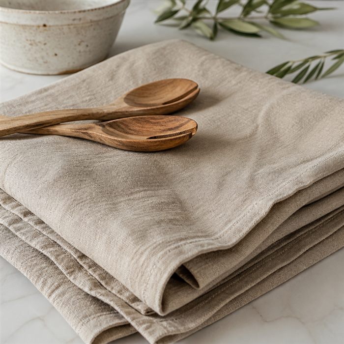 Stonewashed Oat Table Linen