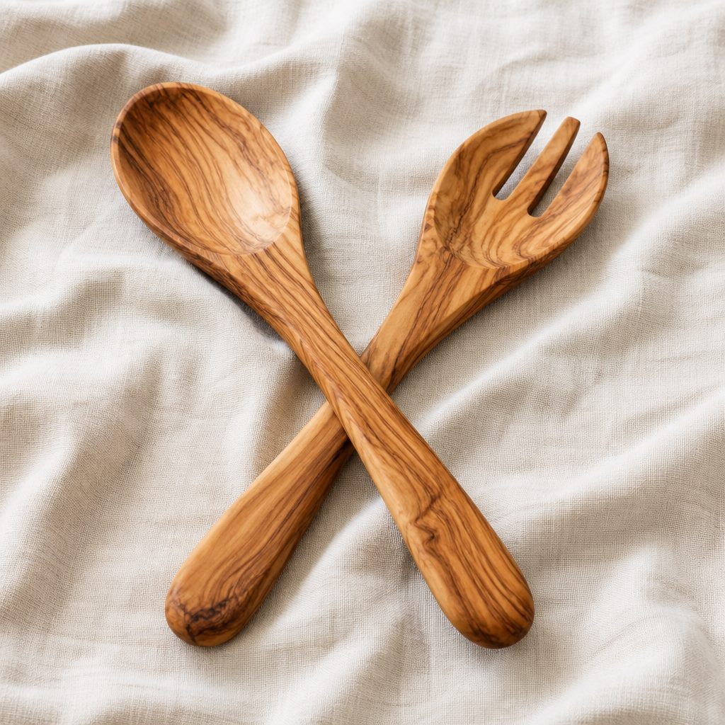 Olive Wood Serving Set